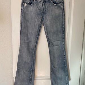 Matix Light Grey/Blue Flare Women's Jeans